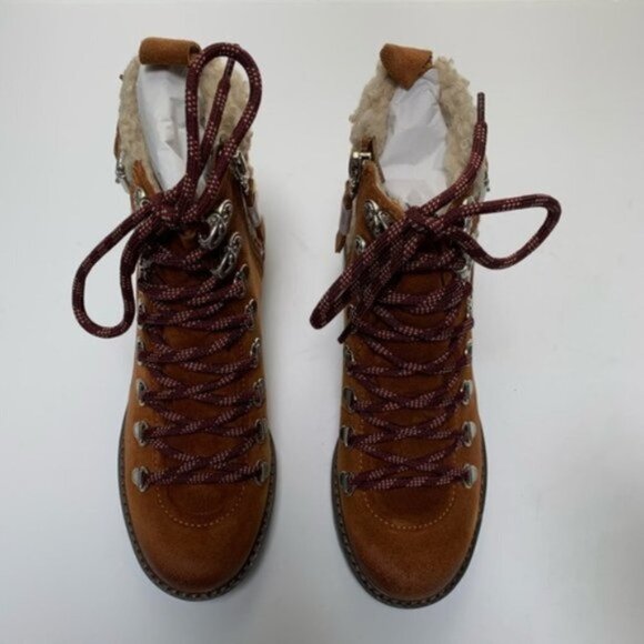 NIB Sam Edelman Brown Tenlee Hiker Winter Boots - Picture 8 of 16